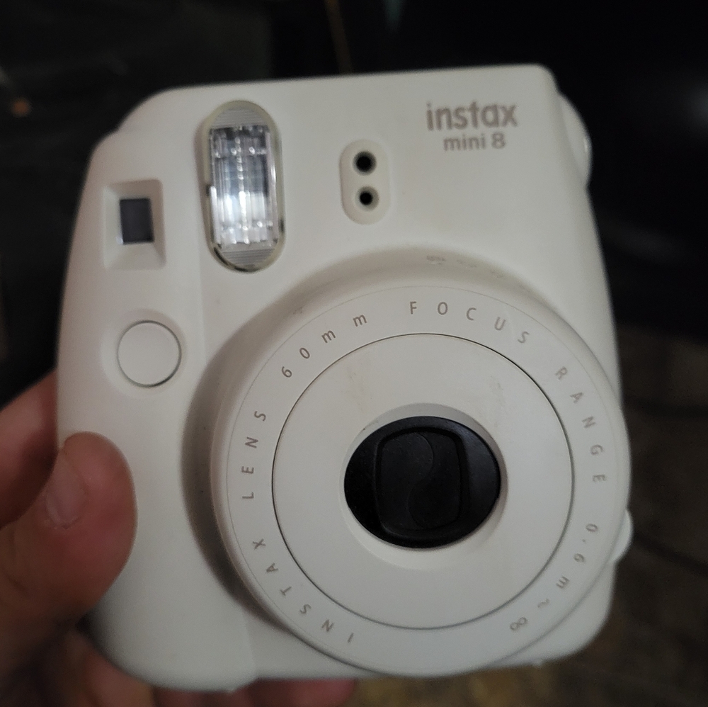 Instax polaroid camera with case